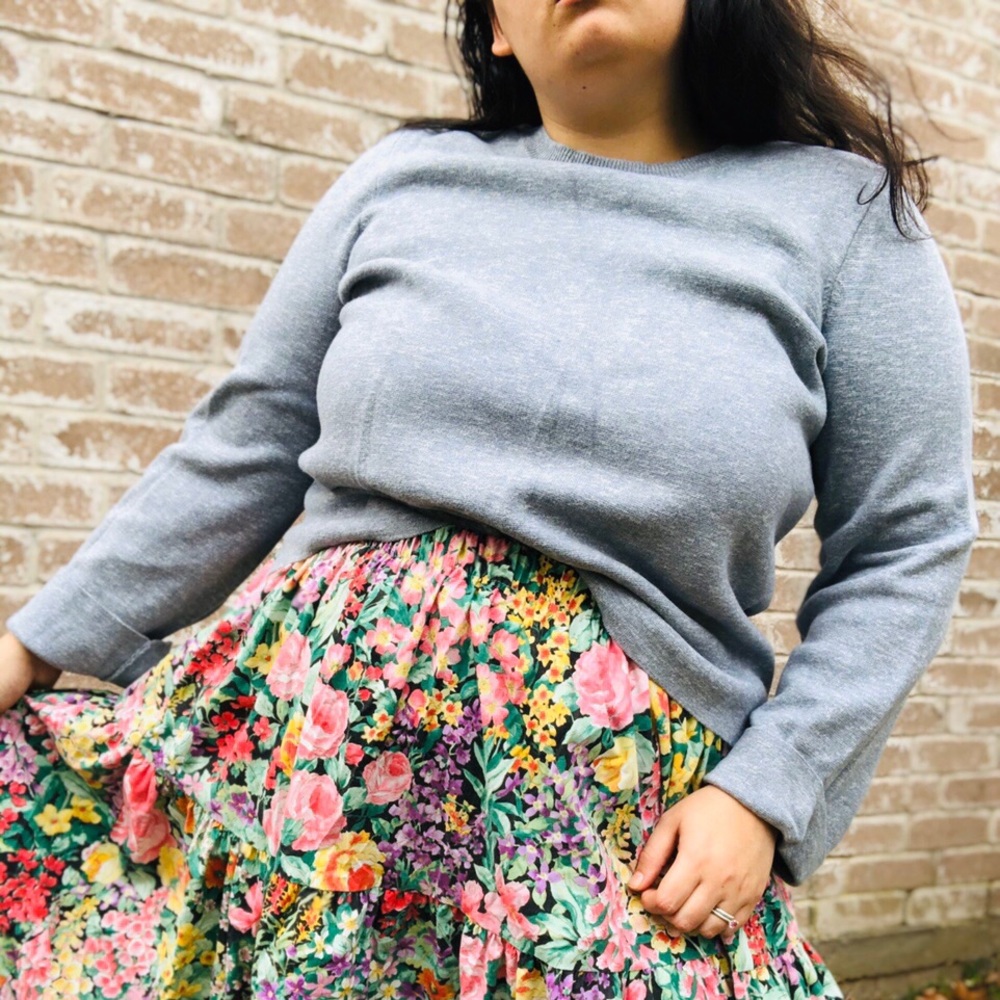 DUSTY BLUE LACE BACK SWEATER by Madewell ⛅️